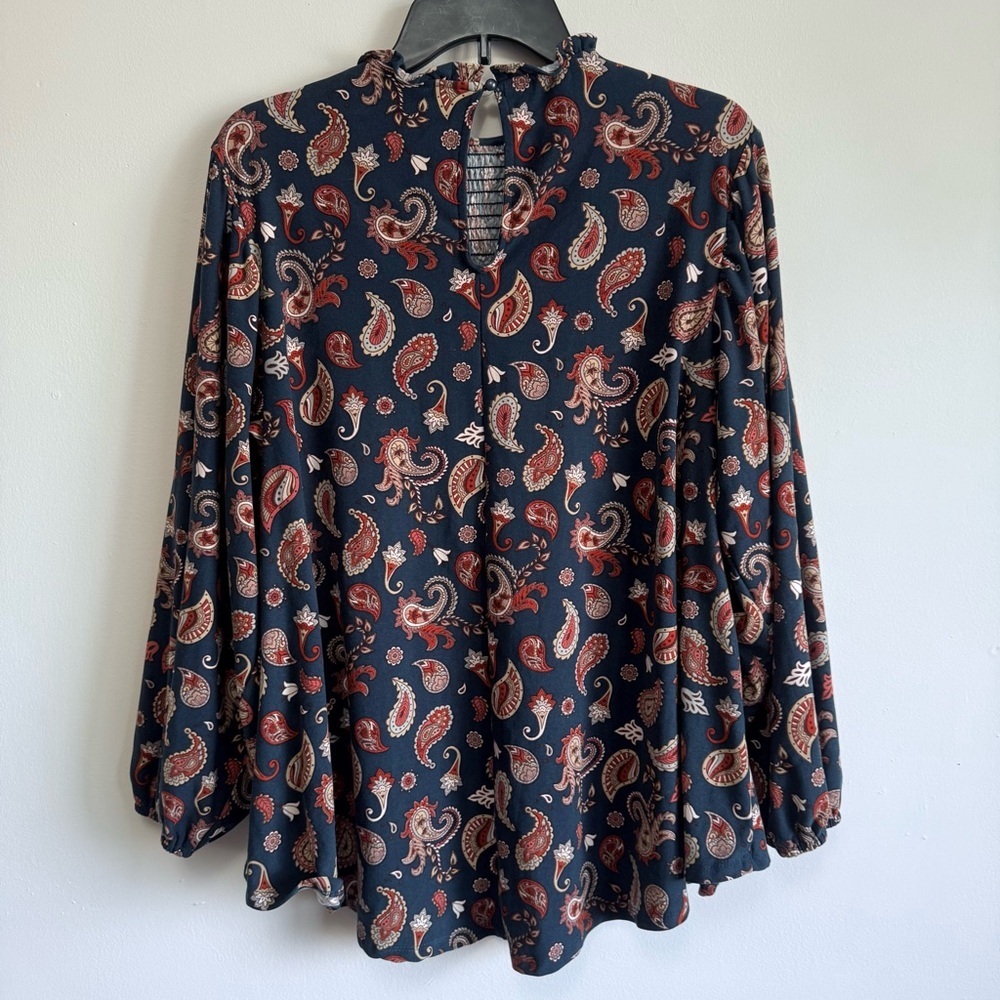 LuLaRoe Boho Paisley Print Hippie Blouse - Picture 9 of 9